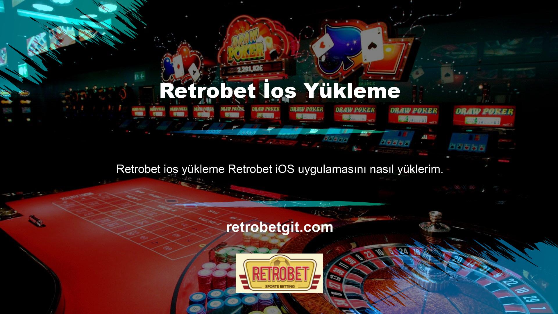 Retrobet iOS uygulamasının kurulum süreci çevrimiçi olarak tamamlanır ve başvuru üyelere tamamen ücretsiz olarak sunulur